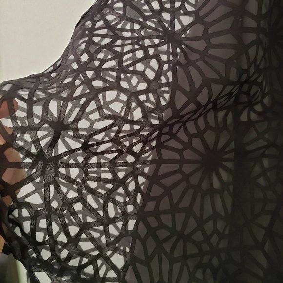 skater skirt in embroidered veil with lining, size L - Picture 2 of 7